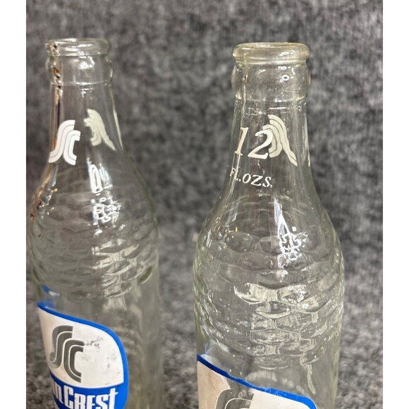 Vtg SunCrest Glass Soda Bottles 12 Fl Oz National NuGrape Co Atlanta GA Pair - Picture 3 of 7